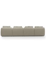 Sofá 4 Lugares Para Sala De Estar Living 314cm Arlo F04 Linho Bege - Lyam Decor