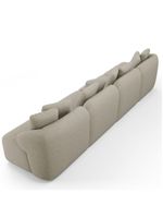 Sofá 4 Lugares Para Sala De Estar Living 314cm Arlo F04 Linho Bege - Lyam Decor