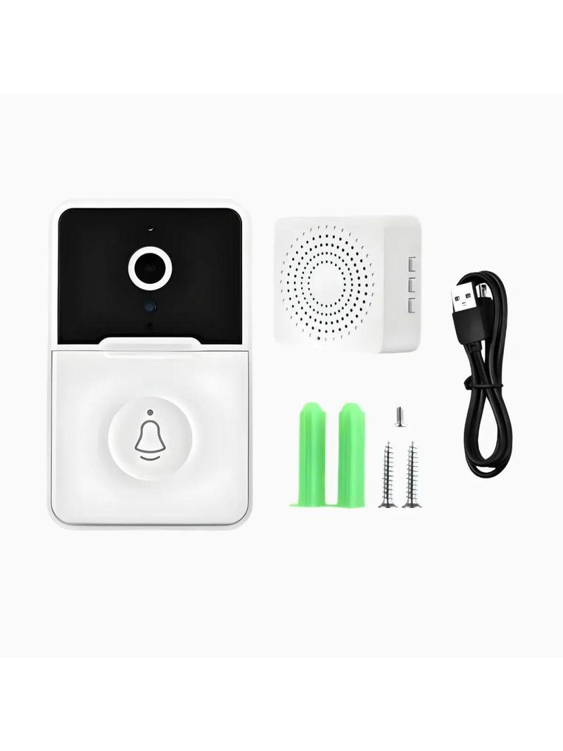 Campainha com Câmera Wi-Fi Sem Fio Inteligente – Interfone com Áudio