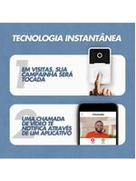 Campainha com Câmera Wi-Fi Sem Fio Inteligente – Interfone com Áudio