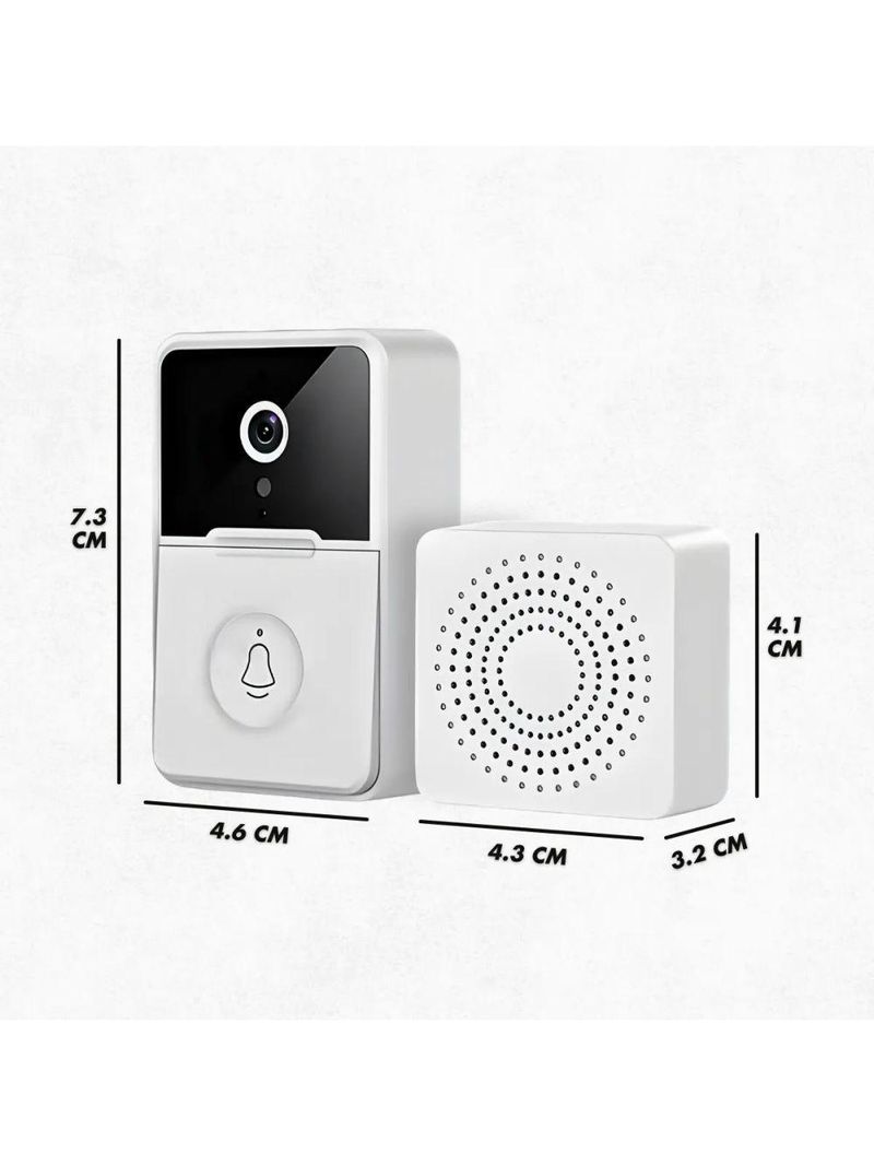 Campainha com Câmera Wi-Fi Sem Fio Inteligente – Interfone com Áudio