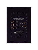 Interruptor Onne Touch Smart Tramontina Preto com 2 Canais e 1 Tomada 2P+T 10 A 250 V