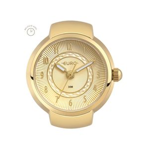Relogio Anel Euro Feminino Unique Dourado - Eu2035yuv-4di Eu2035yuv-4di