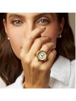 Relogio Anel Euro Feminino Unique Dourado - Eu2035yuv-4di Eu2035yuv-4di