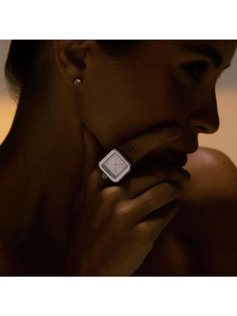 Relógio Anel Euro Feminino Unique Prata - Eu2035ywx-4ki Eu2035ywx-4ki