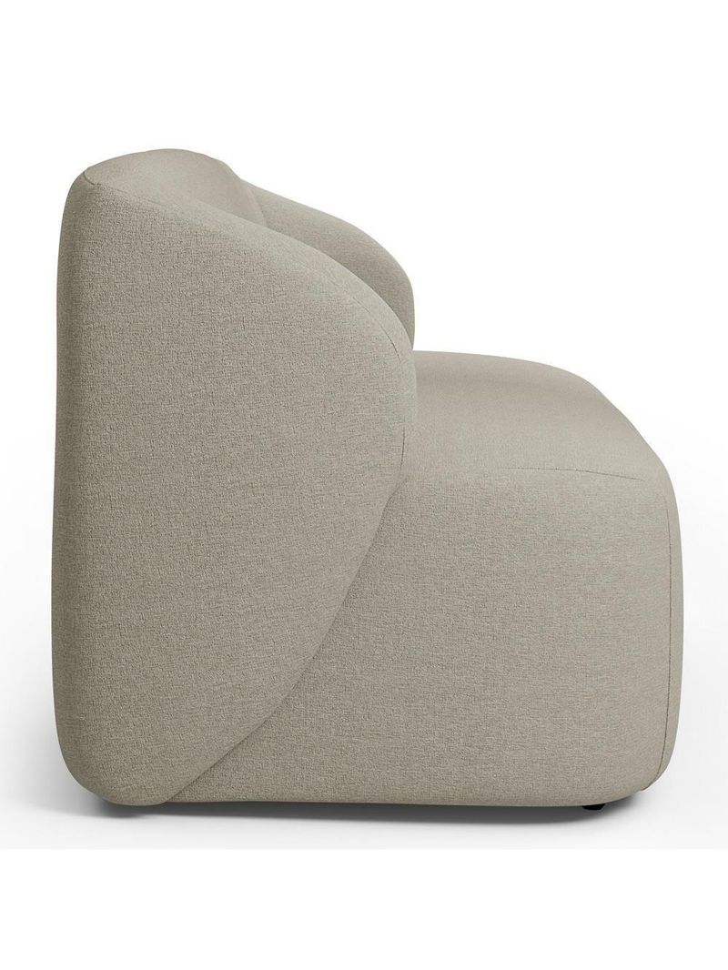 Sofá 2 Lugares Orgânico Para Sala De Estar Living 170cm Heidy F04 Linho Bege - Lyam Decor