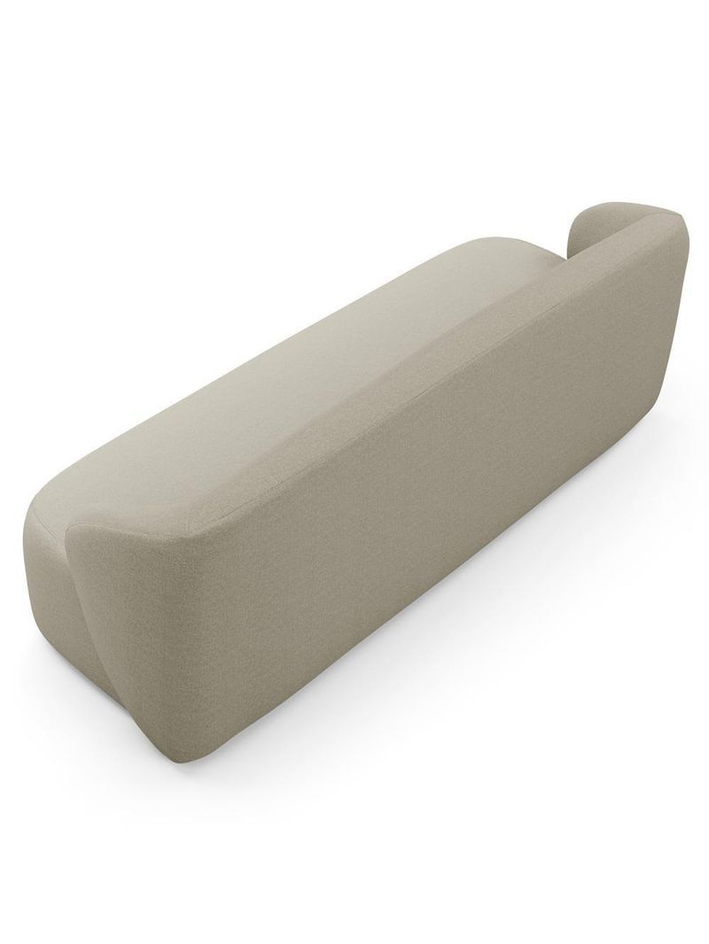 Sofá 2 Lugares Orgânico Para Sala De Estar Living 170cm Heidy F04 Linho Bege - Lyam Decor