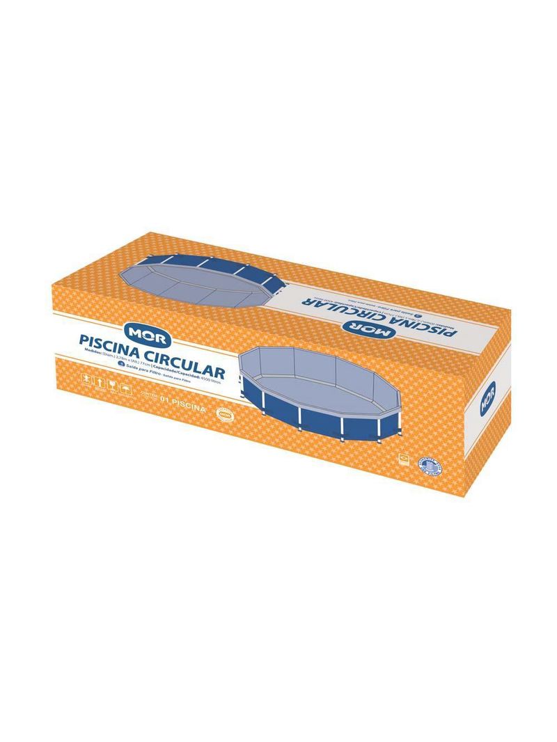 Piscina redonda 4500 litros estruturada MOR