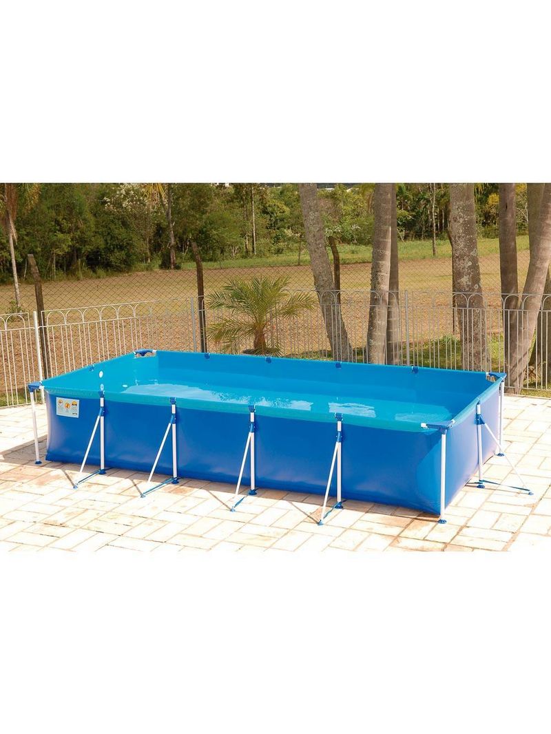 Piscina retangular 6200 litros estruturada premium MOR