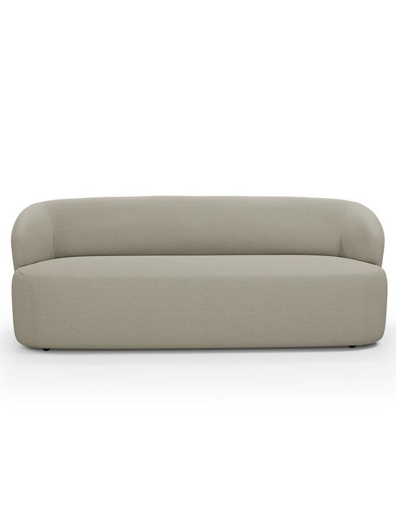 Sofá 2 Lugares 170cm Com Poltrona Giratória Orgânica Heidy F04 Linho Bege - Lyam Decor