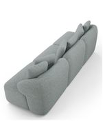 Sofá 3 Lugares Para Sala De Estar Living 234cm Arlo F04 Linho Cinza - Lyam Decor