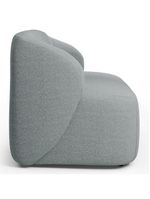 Sofá 2 Lugares Orgânico Para Sala De Estar Living 170cm Heidy F04 Linho Cinza - Lyam Decor