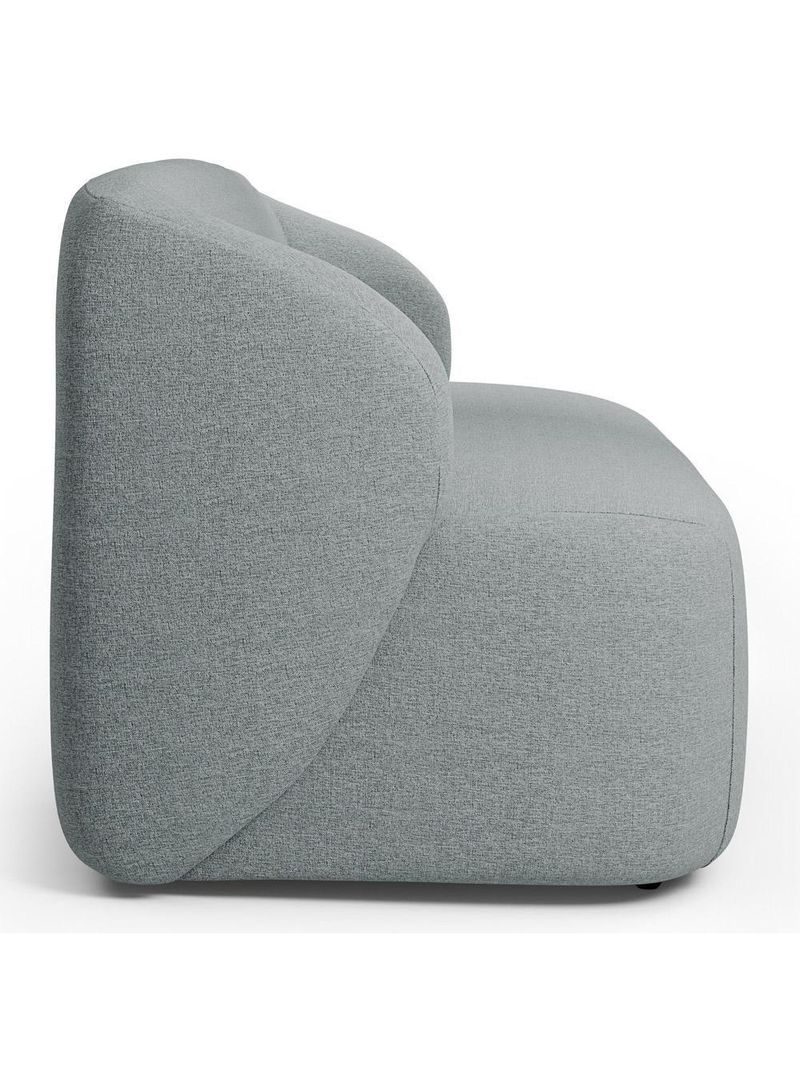 Sofá 2 Lugares Orgânico Para Sala De Estar Living 170cm Heidy F04 Linho Cinza - Lyam Decor