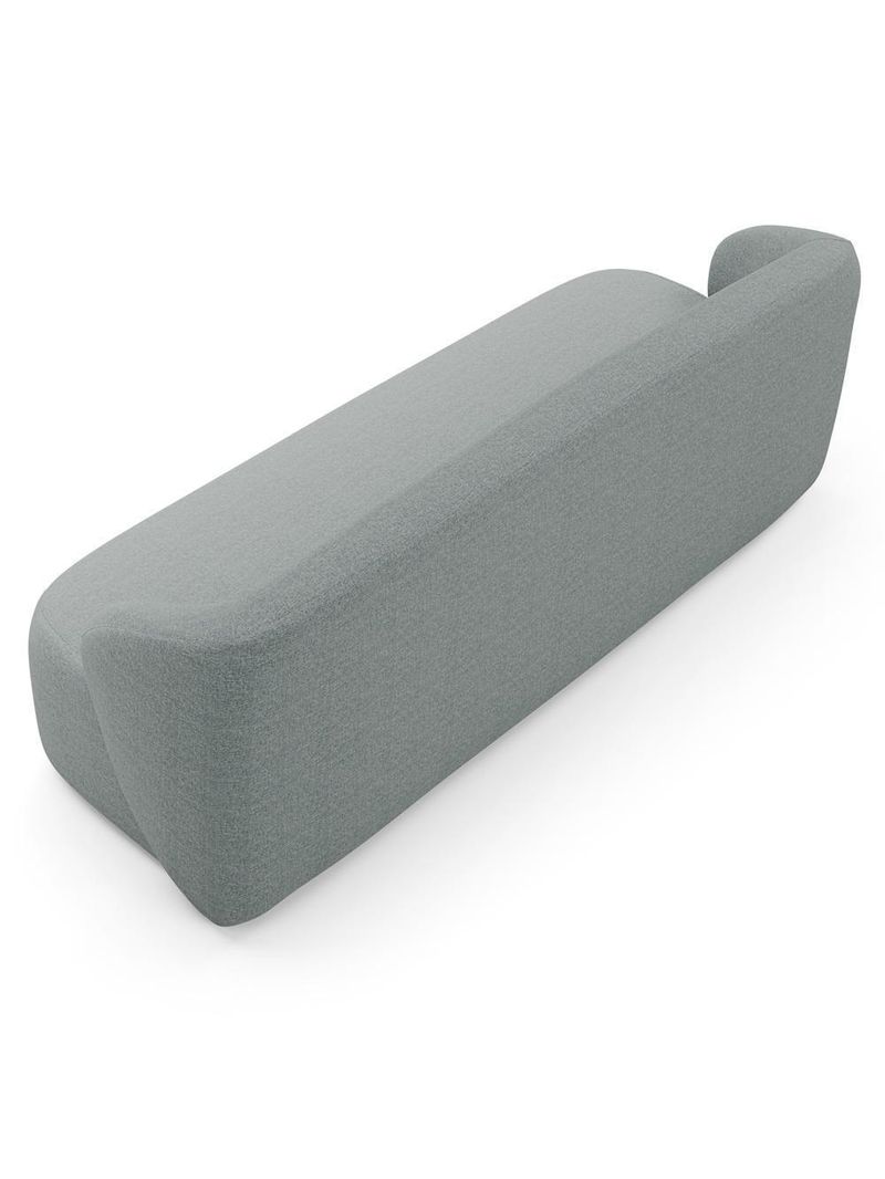 Sofá 2 Lugares Orgânico Para Sala De Estar Living 170cm Heidy F04 Linho Cinza - Lyam Decor