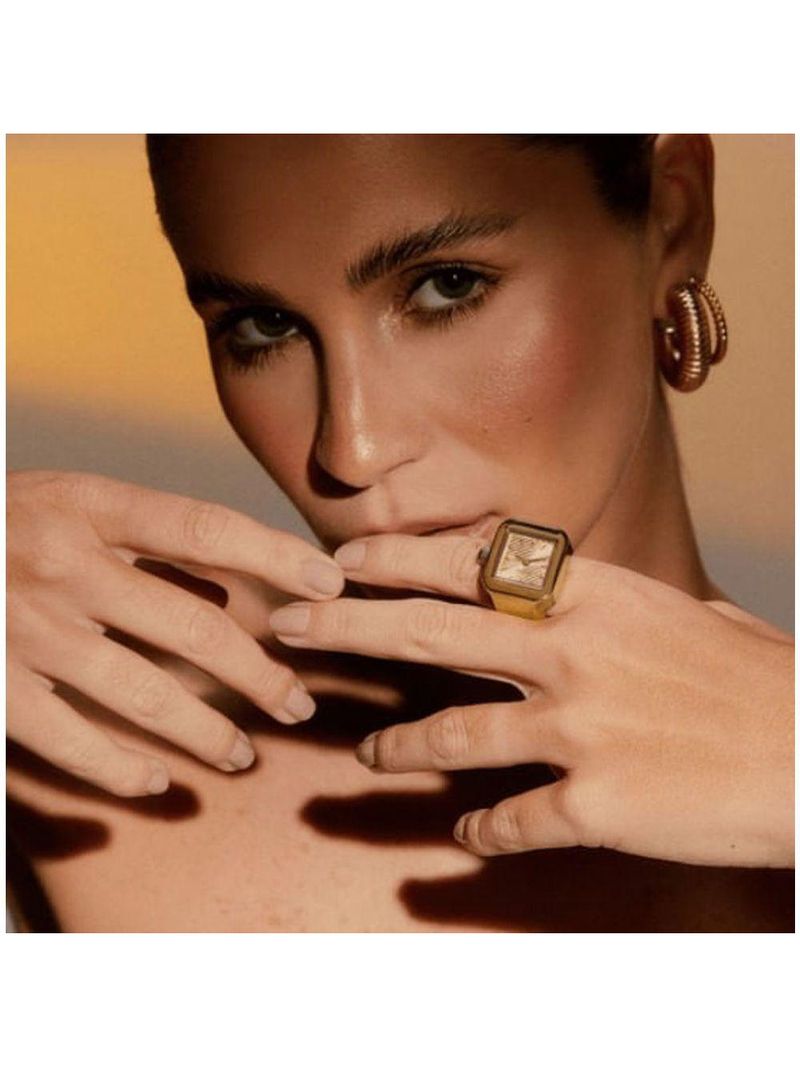 Relógio Anel Euro Feminino Unique Dourado - Eu2035yww-4di Eu2035yww-4di