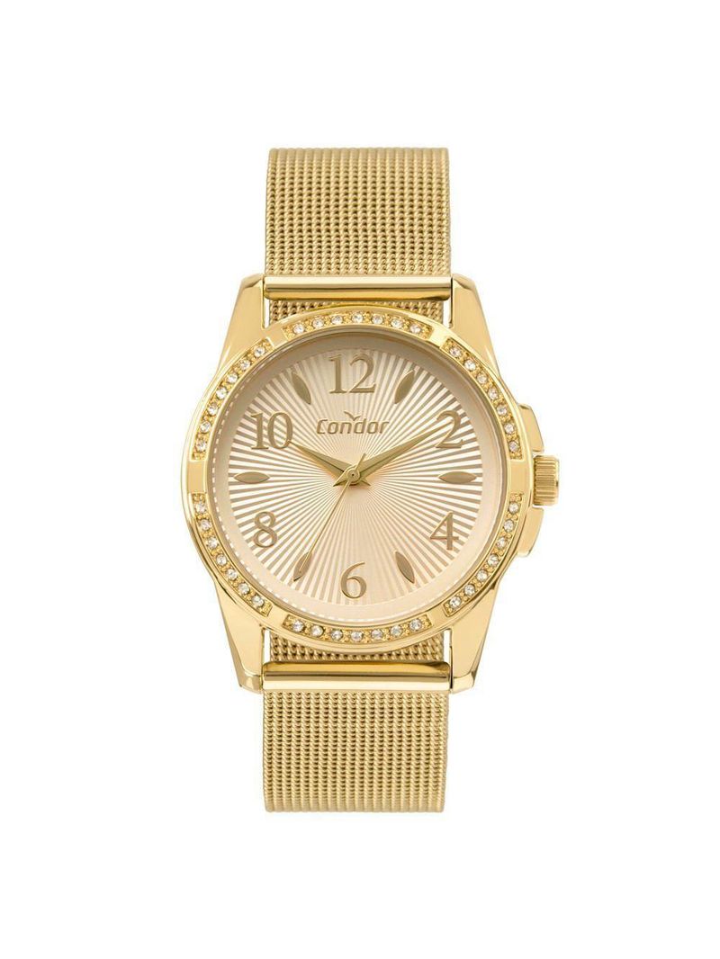 Relógio Condor Feminino Dia A Dia Dourado - Co2036mwg-4d Co2036mwg-4d