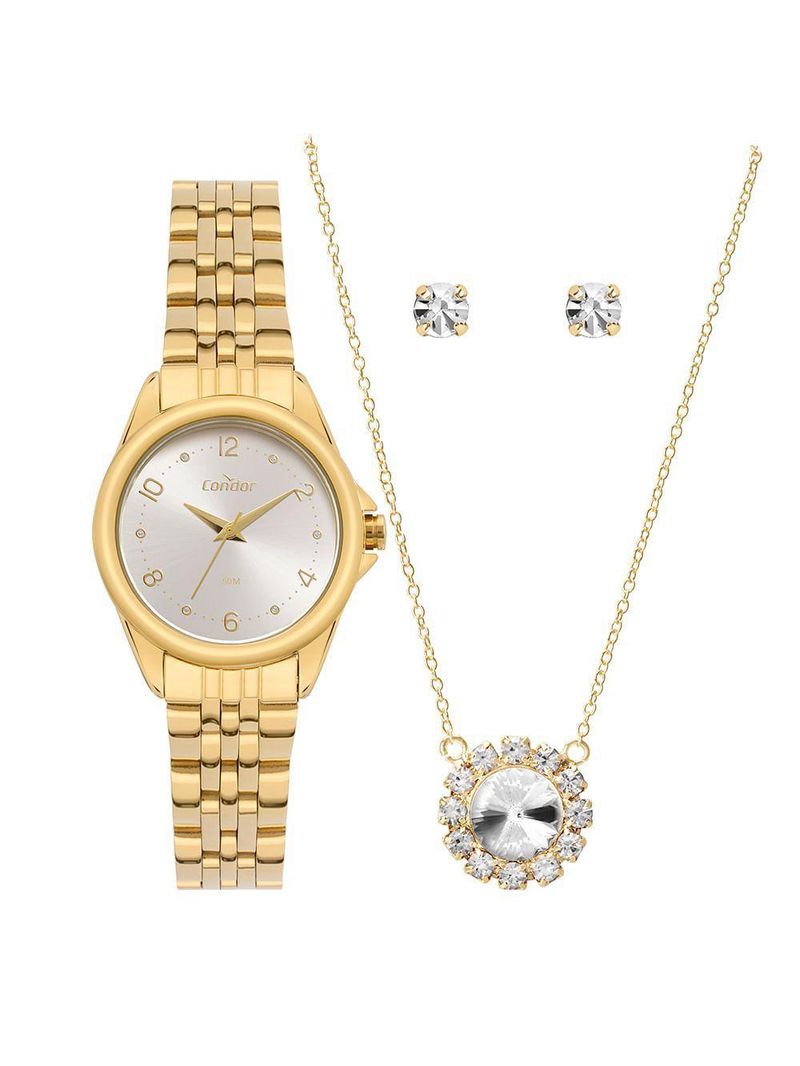 Relógio Condor Feminino Dia A Dia Dourado - Copc21jkb-k4b Copc21jkb-k4b