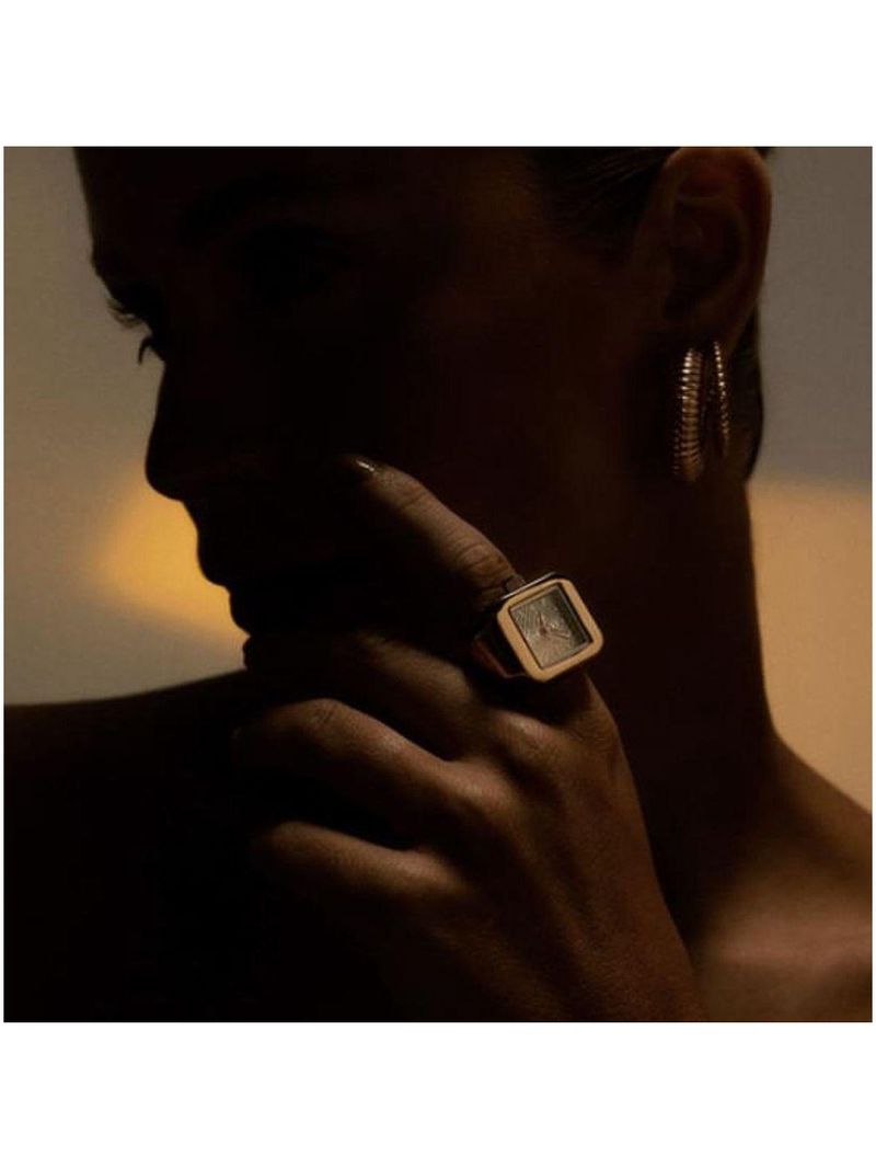 Relógio Anel Euro Feminino Unique Dourado - Eu2035yww-4di Eu2035yww-4di