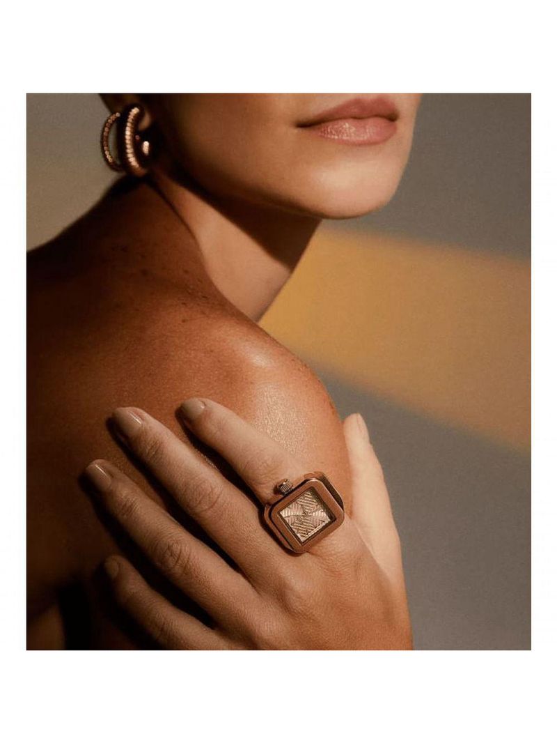 Relógio Anel Euro Feminino Unique Dourado - Eu2035yww-4di Eu2035yww-4di