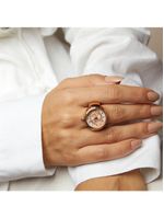 Relógio Anel Euro Feminino Unique Rosé - Eu2035yux-4j Eu2035yux-4j
