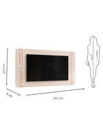 Rack Bancada Com Painel Ariana Off White – Dj Móveis