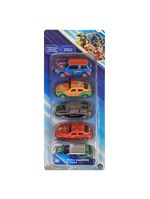 Mini veiculos pull back com 5 - liga da justiça