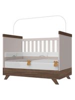 Berço Americano Vitória E Cômoda Infantil Retrô Maya Off White Carvalho – Carolina