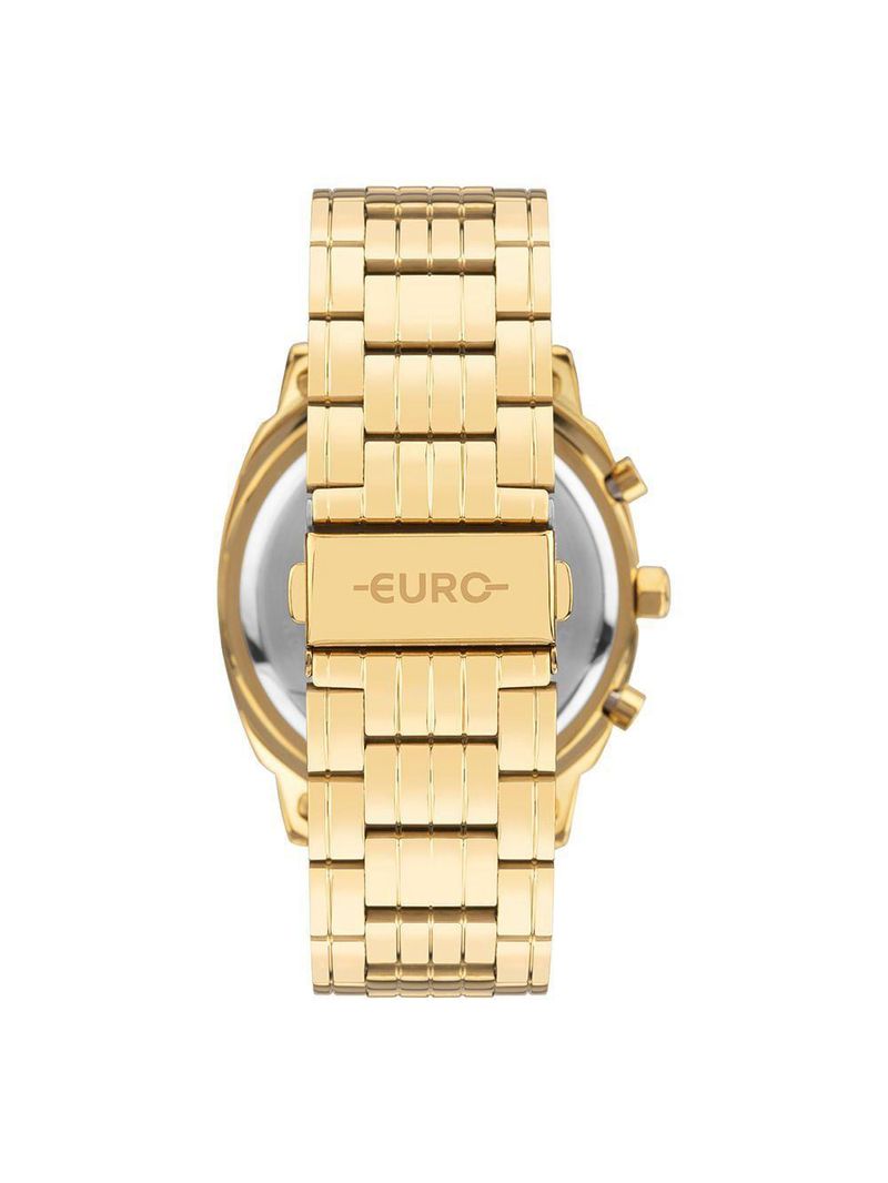 Relógio Euro Feminino Big Case Dourado - Eujs15aa-4d Relógio Euro Feminino Delux Dourado - Eujs15aa-4d