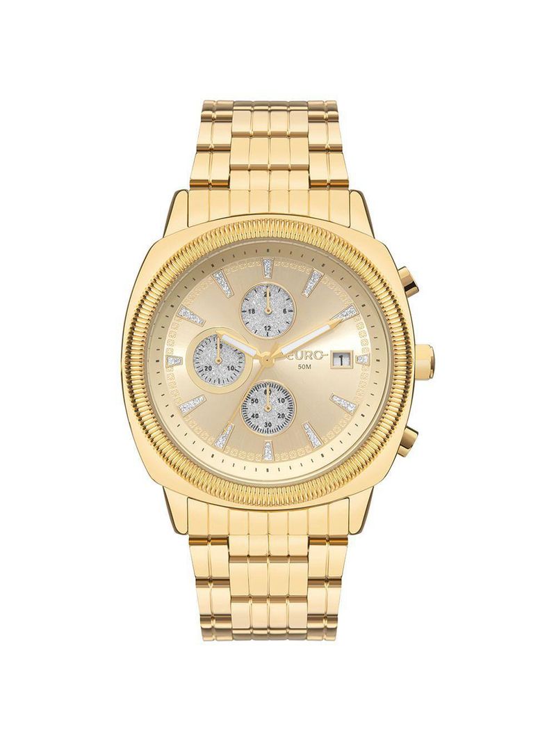 Relógio Euro Feminino Big Case Dourado - Eujs15aa-4d Relógio Euro Feminino Delux Dourado - Eujs15aa-4d