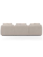 Sofá 4 Lugares Para Sala De Estar Living 294cm Arlo F04 Bouclê Bege - Lyam Decor