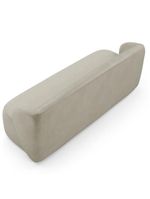 Sofá 2 Lugares Orgânico Para Sala De Estar Living 170cm Heidy F04 Veludo Bege - Lyam Decor