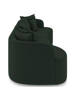 Sofá 3 Lugares Orgânico Sala De Estar Living 230cm Ekos K01 Veludo Verde - Lyam Decor