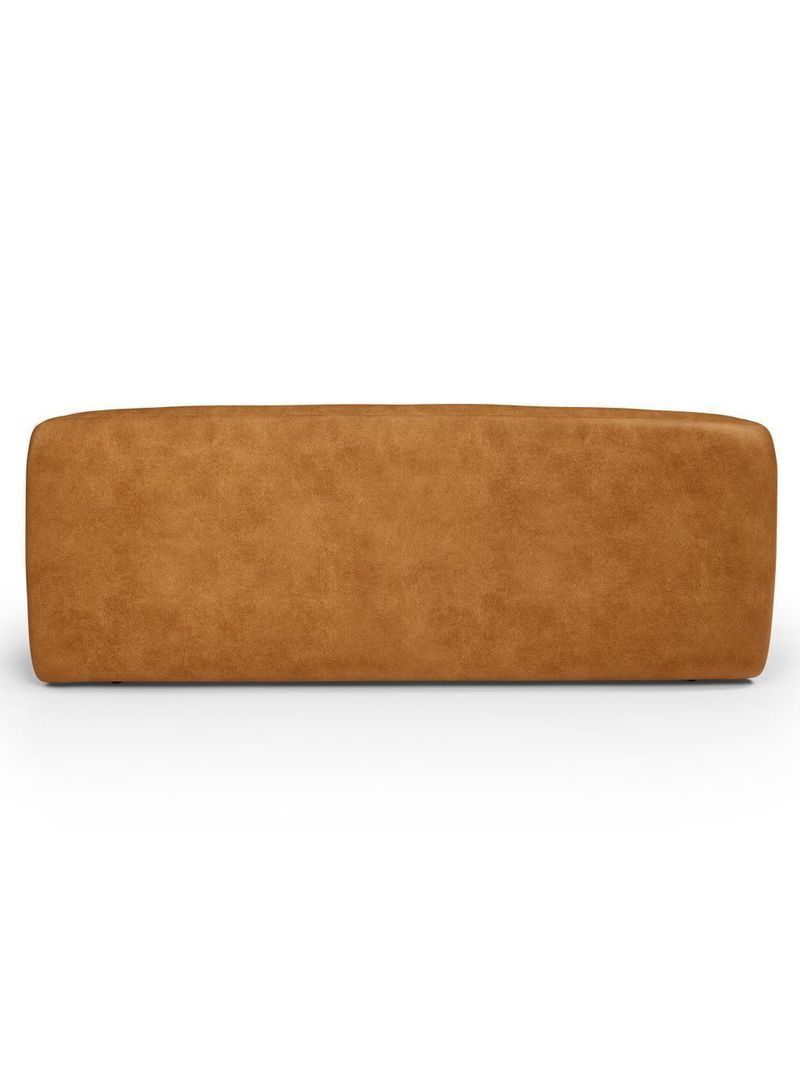 Sofá 2 Lugares Orgânico Para Sala De Estar Living 170cm Heidy F04 Couríssimo Whisky - Lyam Decor