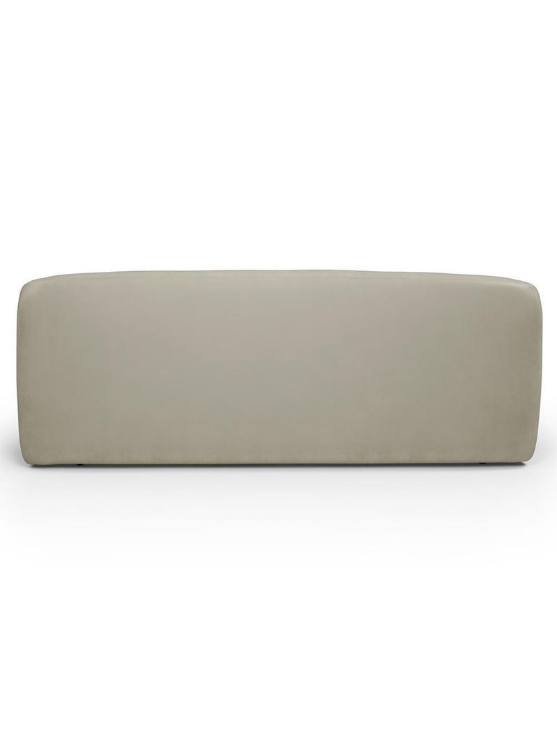 Sofá 3 Lugares 205cm Com Poltrona Giratória Orgânica Heidy F04 Veludo Bege - Lyam Decor