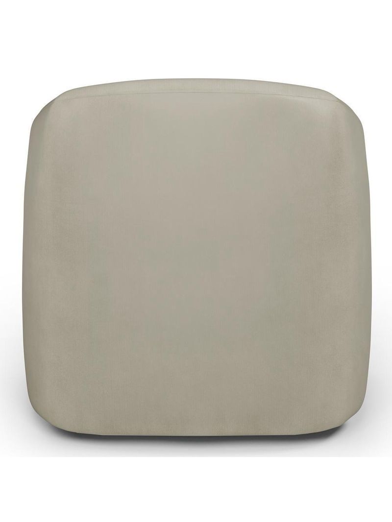 Sofá 3 Lugares 205cm Com Poltrona Giratória Orgânica Heidy F04 Veludo Bege - Lyam Decor