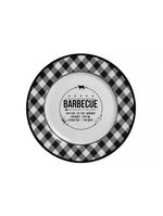 Pratos de Sobremesa Barbecue Churrasco 21cm