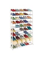 Sapateira 100 Calcados Estante Gigante 50 Pares De Sapatos E Tenis 10 Prateleiras Organizador Andares Em Metal