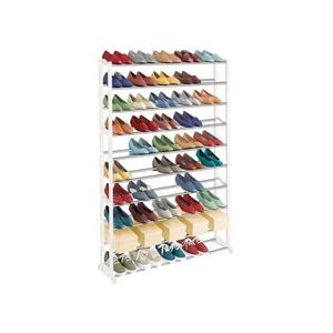 Sapateira 100 Calcados Estante Gigante 50 Pares De Sapatos E Tenis 10 Prateleiras Organizador Andares Em Metal