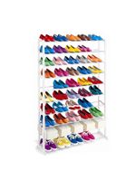 Sapateira 100 Calcados Estante Gigante 50 Pares De Sapatos E Tenis 10 Prateleiras Organizador Andares Em Metal