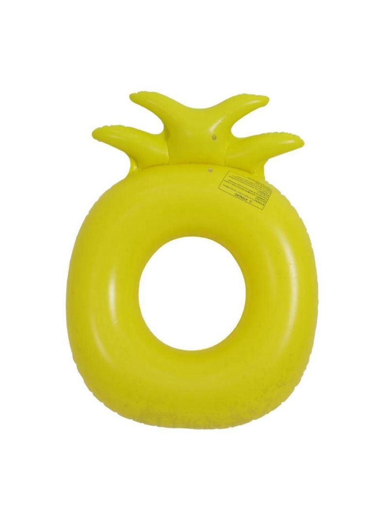Boia Inflável Circular Abacaxi com Glitter piscina Água mar praia w11342 bel