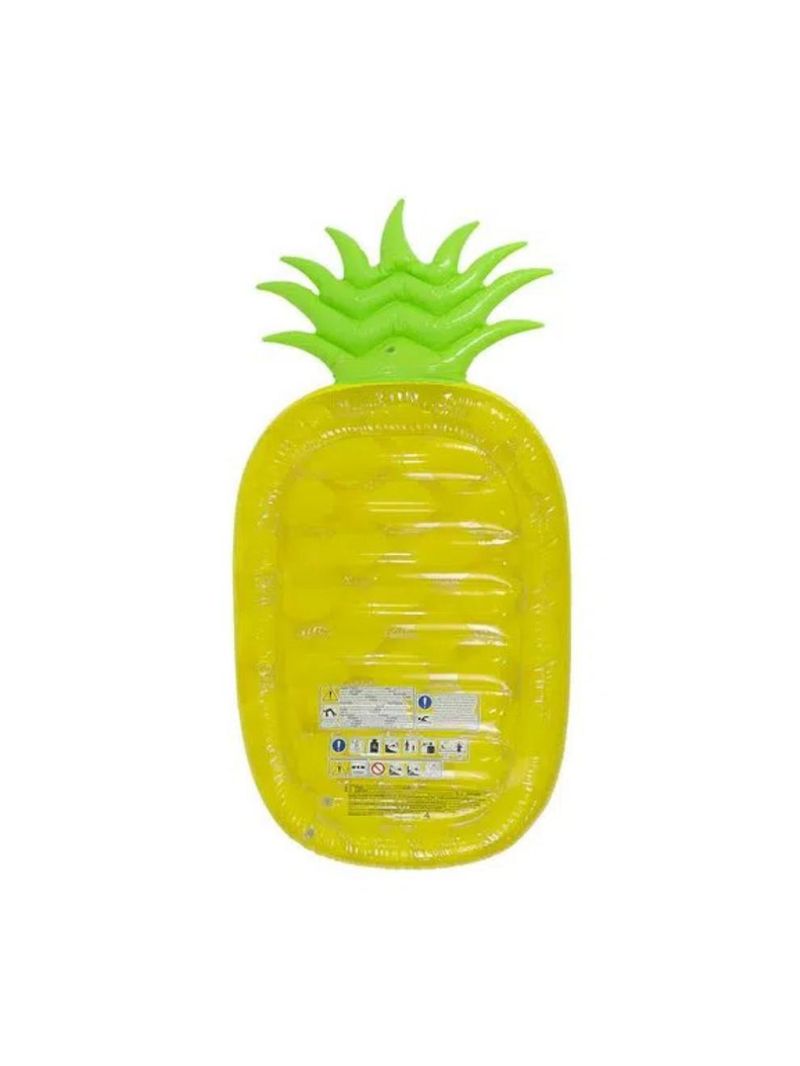 Boia Inflável Abacaxi vinil pré-testado 1,90m x 87cm suporta 100kg 175700 bel