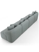 Sofá 4 Lugares Para Sala De Estar Living 314cm Arlo F04 Linho Cinza - Lyam Decor