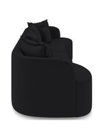 Sofá 4 Lugares Orgânico Sala De Estar Living 290cm Ekos K01 Veludo Preto - Lyam Decor