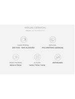 Travesseiro Molas Cervical MN2101 c/ Capa Percal 200 Fios p/ Fronha 50x70 (50x70) - Duoflex
