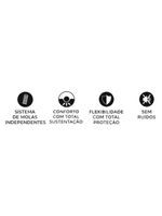 Travesseiro Molas Cervical MN2101 c/ Capa Percal 200 Fios p/ Fronha 50x70 (50x70) - Duoflex