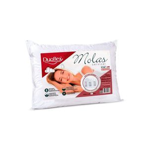 Travesseiro Molas Cervical MN2101 c/ Capa Percal 200 Fios p/ Fronha 50x70 (50x70) - Duoflex