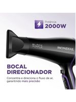 Secador De Cabelos Black Purple Scn-01 127v/60hz