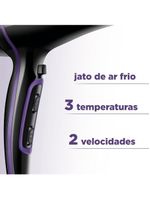 Secador De Cabelos Black Purple Scn-01 127v/60hz