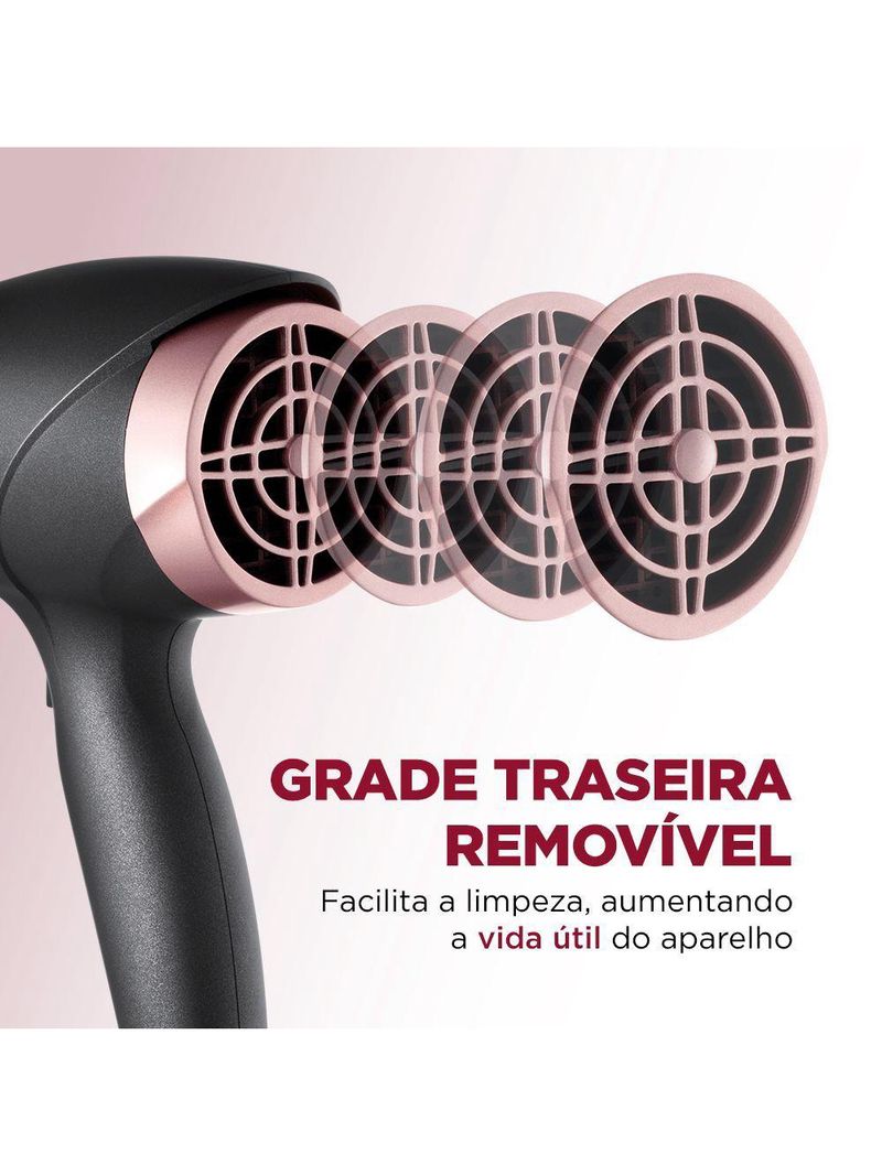 Secador De Cabelos Mondial Black Rose SC-37 127v
