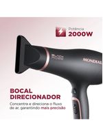 Secador De Cabelos Mondial Black Rose SC-37 127v